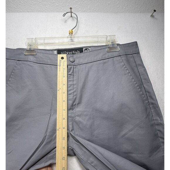 VTG Levis Silvertab Pants Mens 33x29.5 Gray Baggy Skater 90s Adjust Knee Pockets - Picture 6 of 8